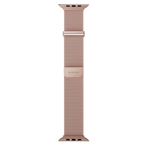 Mageasy Milanese Stainless Steel IPhone Watch Loop Band NEW-Rosegold - Picture 6 of 9